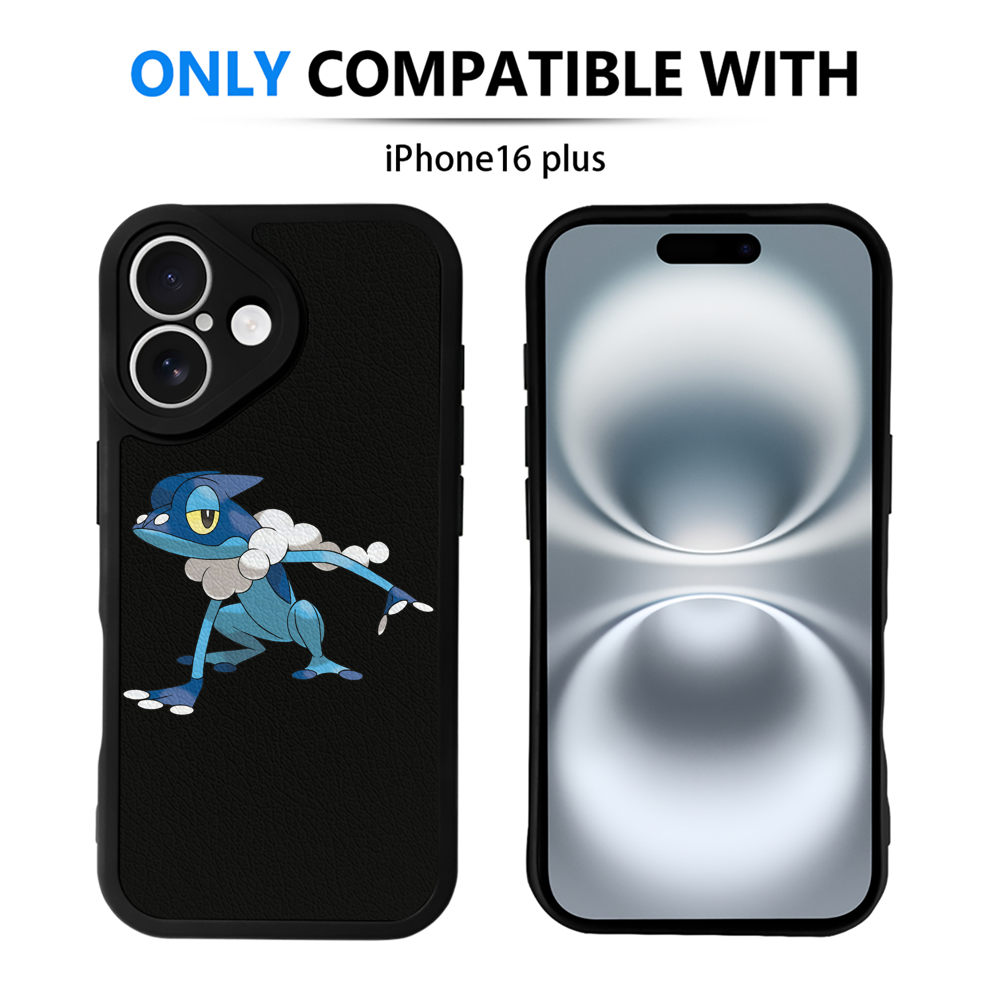 （画像用） ポケットモンスター Pokémon 【iPhone 16シリーズ対応】シリコンスマホケース（レザー調） 材質：シリコン